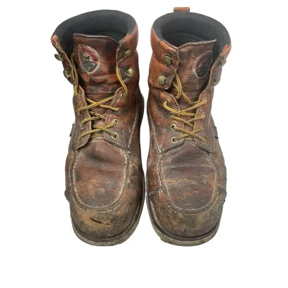 Red Wing Irish Setter ST Waterproof Safety Toe Work Boots Men's Brown 13