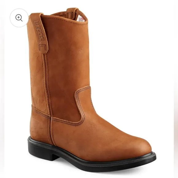 Red Wing Pecos 1105 soft toe pull on 11” boots. Size 8.