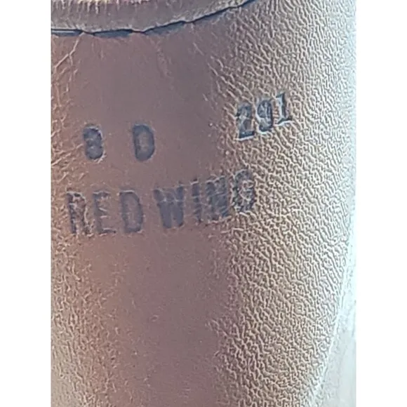 Red Wing Pecos Tan Vintage Nailseat Cowboy Western Pull Work Boot 8 D USA EUC