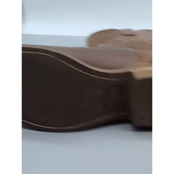 Red Wing Pecos Tan Vintage Nailseat Cowboy Western Pull Work Boot 8 D USA EUC