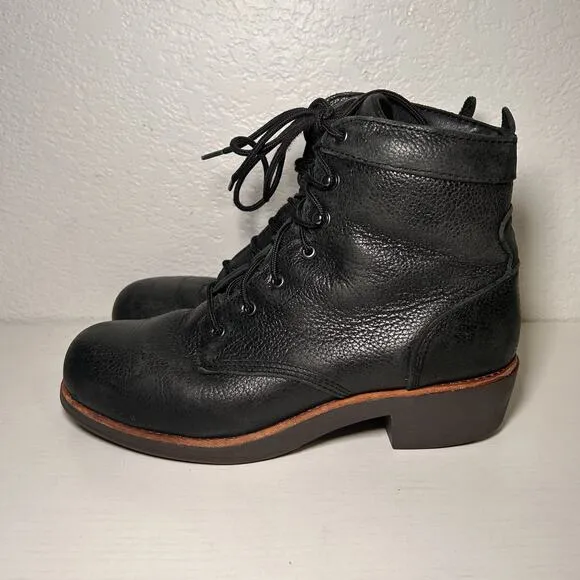 Red Wing Worx 5126 Zinc Chukka Work Safety Boots Steel Toe Black Leather 9.5