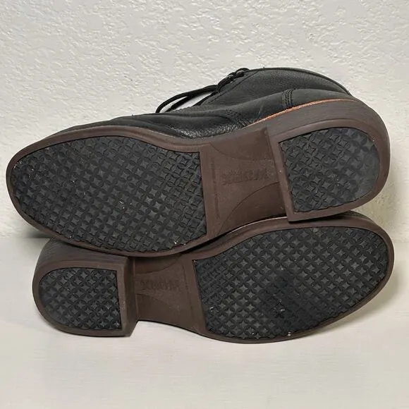 Red Wing Worx 5126 Zinc Chukka Work Safety Boots Steel Toe Black Leather 9.5