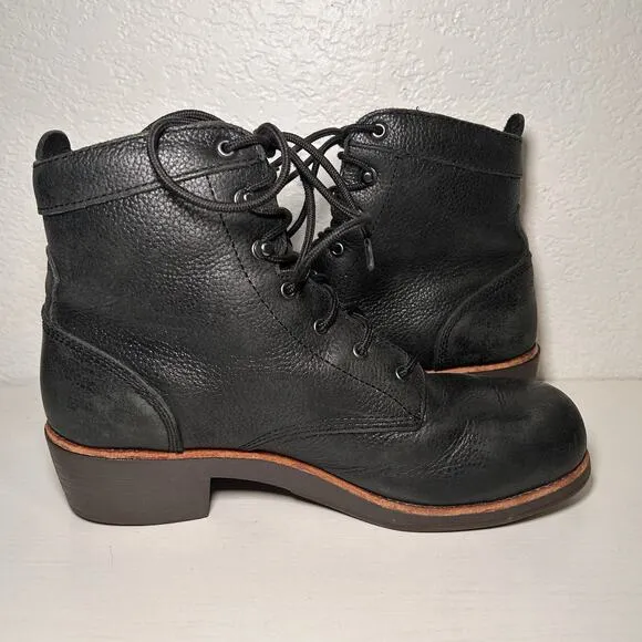 Red Wing Worx 5126 Zinc Chukka Work Safety Boots Steel Toe Black Leather 9.5
