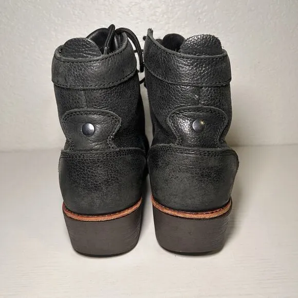 Red Wing Worx 5126 Zinc Chukka Work Safety Boots Steel Toe Black Leather 9.5