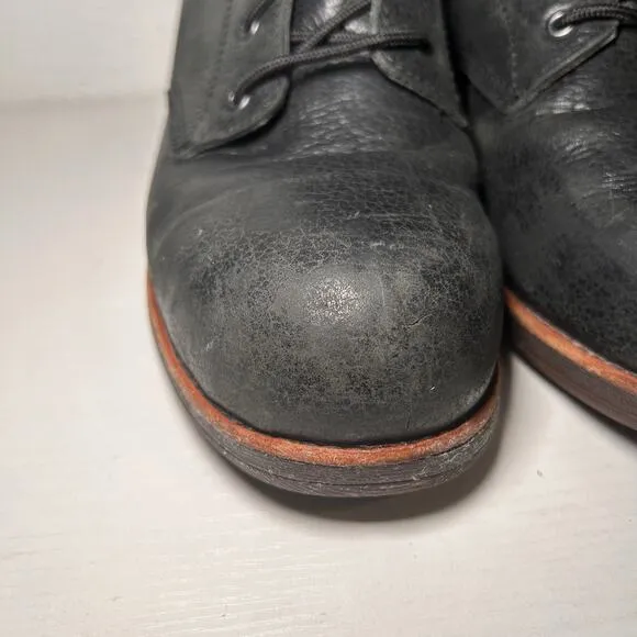 Red Wing Worx 5126 Zinc Chukka Work Safety Boots Steel Toe Black Leather 9.5