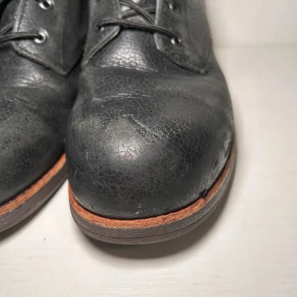 Red Wing Worx 5126 Zinc Chukka Work Safety Boots Steel Toe Black Leather 9.5