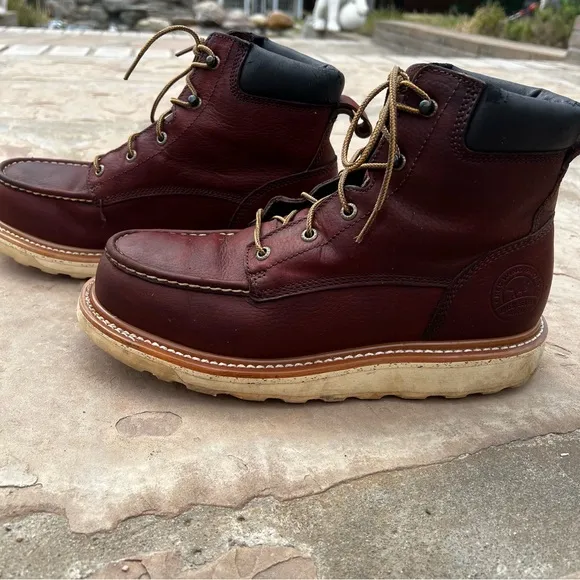 Red Wings Men’s 6” Ashby Hard Toe Work Boots 83606 US10D Custom