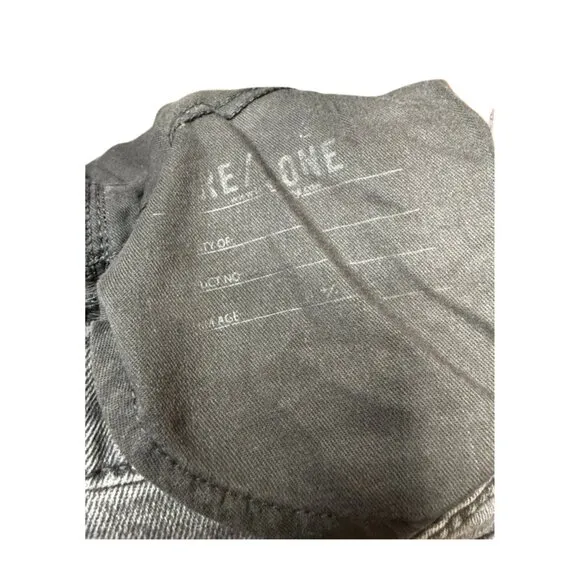 Re/Done 70s Straight Jeans with Knee Rip👖 - Washed Noir 🖤 | Size 27 | NWT ✨
