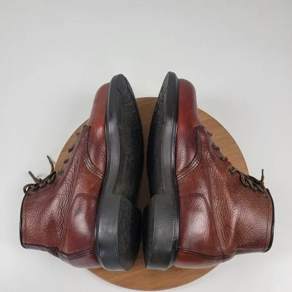 Red Wing Mens Brown Leather Lace Up Boots Work Shoes Size 8.5 D Made In USA