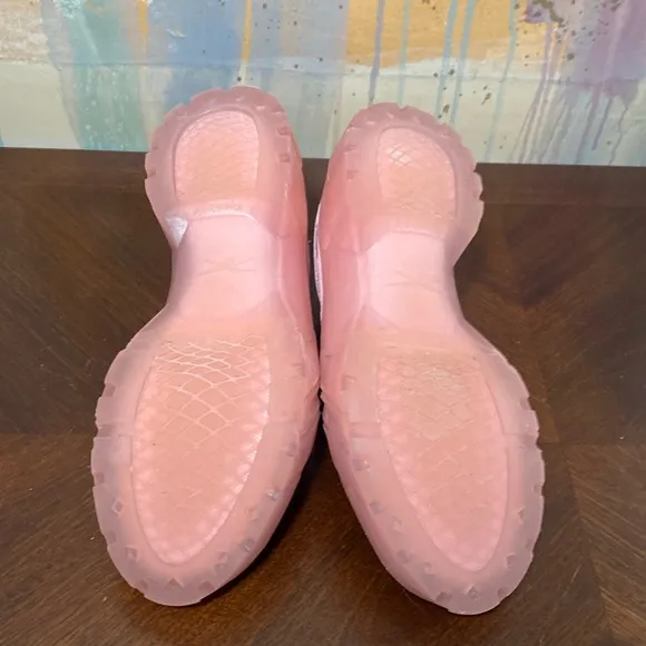 Reebok Cardi B Club C Classic Pink Clear Platform shoes (GS) 3.5