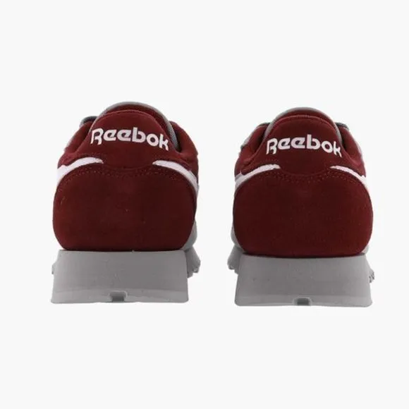 Reebok Classic Leather Low Mens Casual Shoes Grey Red HQ9956 NEW Multi Sz