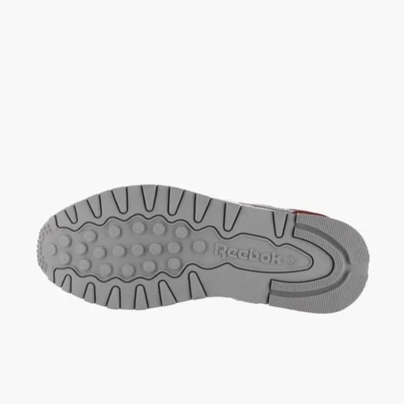 Reebok Classic Leather Low Mens Casual Shoes Grey Red HQ9956 NEW Multi Sz
