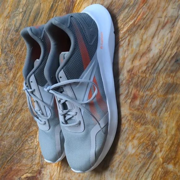 REEBOK Gray Athletic Shoes- Men's 10.5