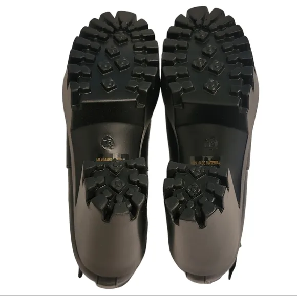Refresh Fabia chunky heel lug booties whimsigoth biker black platform heels 7.5