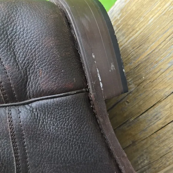 Resistol Ranch Brown Leather Men's Riding Work Farm Boots 9.5 G 9 1/2 G