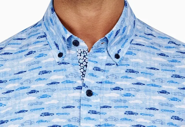 Revs Institute Car Print Short Sleeve Shirt