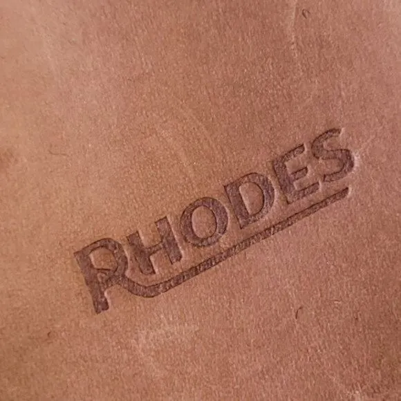 Rhodes The Wool House Leather Sole Slip on Mule Slipper Gray Men's sz 13