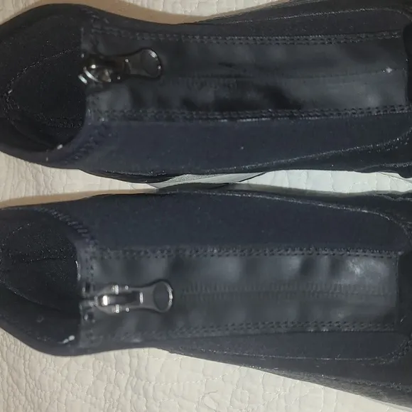 Rieker Kitty Womens s40 Black Athletic Shoes Zip Up Front b9