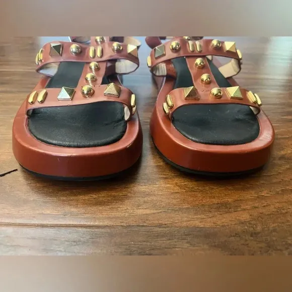 River Island Brown Gladiator Sandals- Size 7