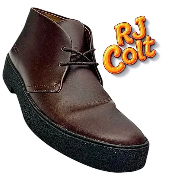 RJ Colt 27010 Detroit Mens Brown Leather Chukka Ankle Boots Size 7.5 M Pre-Owned