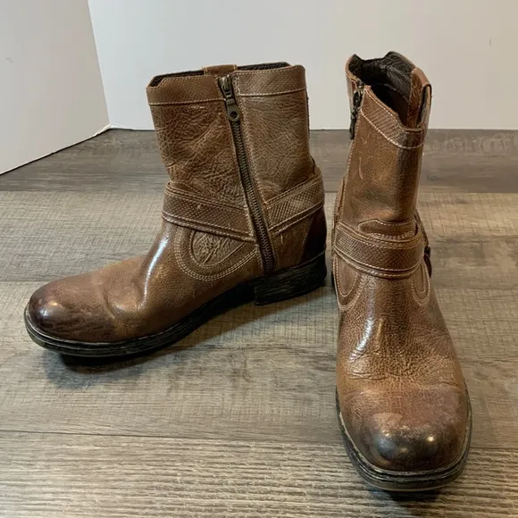 Roan by Bed Stu brown leather boots size 9