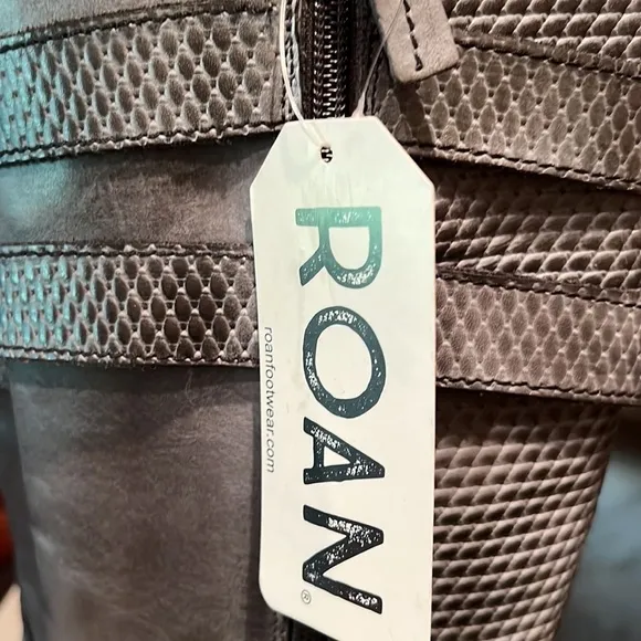 ROAN by Bed Stu Date Grey Napa Riding Women’s Boots Size 8.5 NWT