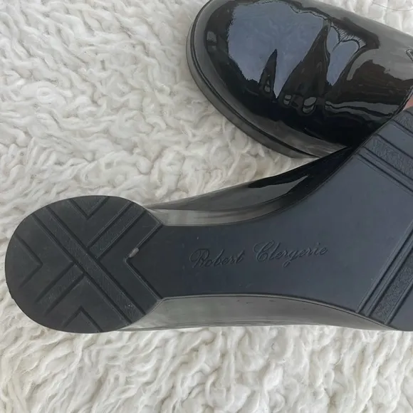 Robert Clergerie Black Patent Platform Shoes- Sz 7..5Used in very good condition