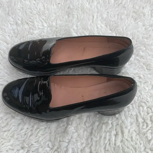 Robert Clergerie Black Patent Platform Shoes- Sz 7..5Used in very good condition