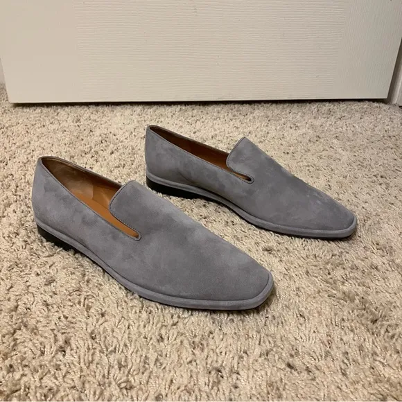 ROBERT CLERGERIE Flats / Loafers OLYMPIA 8 Grey - Sz 9.5 M (EU 39.5) France NEW!