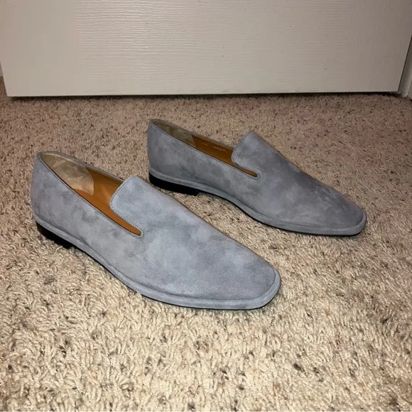 ROBERT CLERGERIE Flats / Loafers OLYMPIA 8 Grey - Sz 9.5 M (EU 39.5) France NEW!