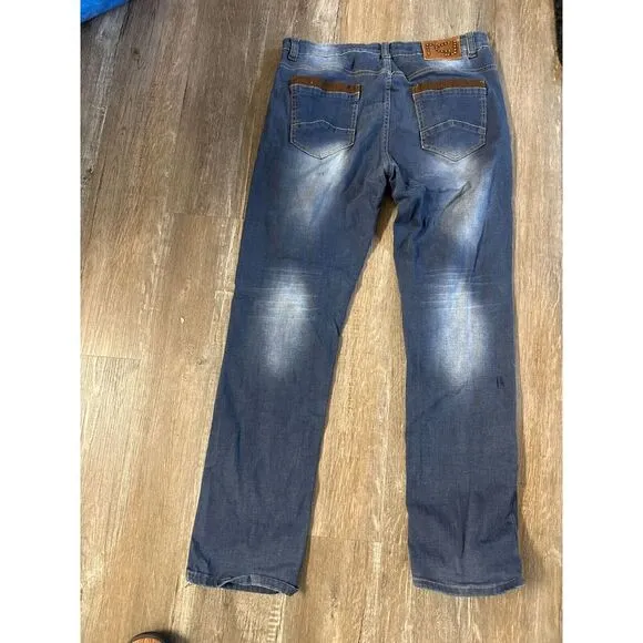 Roberto Cavalli Mens Jeans Size 38 Blue Rocco‎ Denim Bootcut Dark Wash Vintage