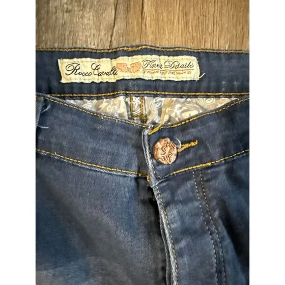 Roberto Cavalli Mens Jeans Size 38 Blue Rocco‎ Denim Bootcut Dark Wash Vintage