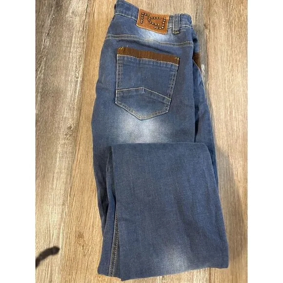 Roberto Cavalli Mens Jeans Size 38 Blue Rocco‎ Denim Bootcut Dark Wash Vintage