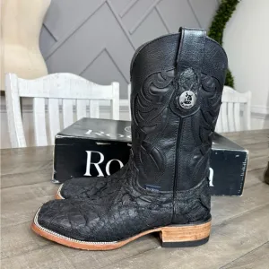 Rockem Pez Rombos Negro/ Black Fish Boots Size 7 Men’s