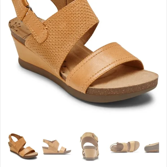 Rockport Cobb HillWomen's Mustard Sandals, 8.5, EUC - Gently worn once