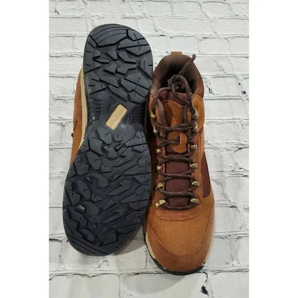 ROCKPORT Dickinson Suede Leather Hiker Hiking Boots Brown CI8555 MENS SIZE 10.5