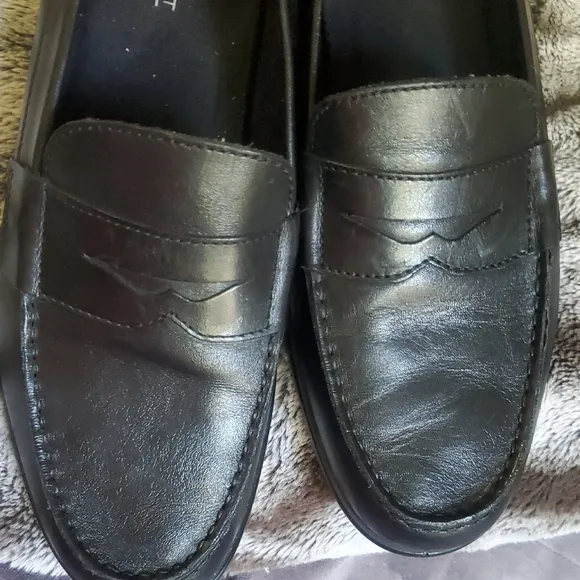 Rockport Men's Black Penny Loafers Leather Size 10