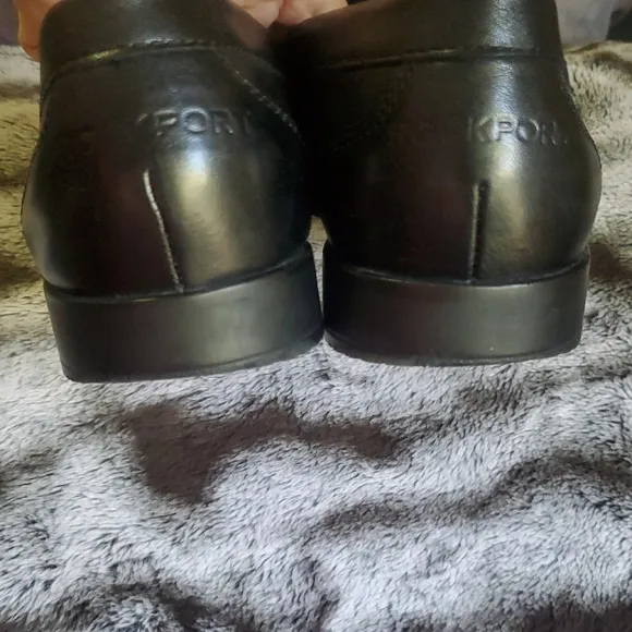 Rockport Men's Black Penny Loafers Leather Size 10