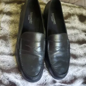 Rockport Men's Black Penny Loafers Leather Size 10