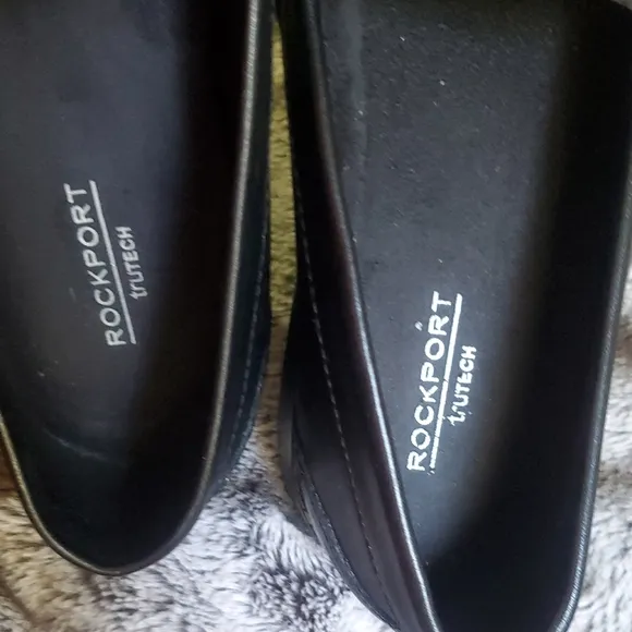Rockport Men's Black Penny Loafers Leather Size 10