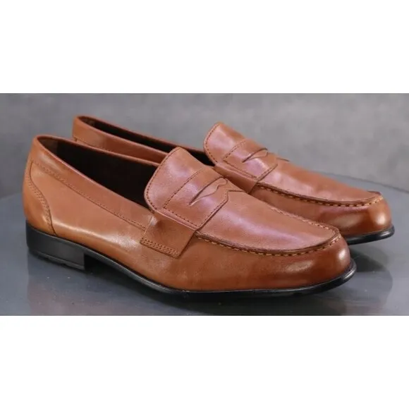 Rockport Walkability Men's Penny Loafers Dress Shoes Size 10 (W) Wide Leather