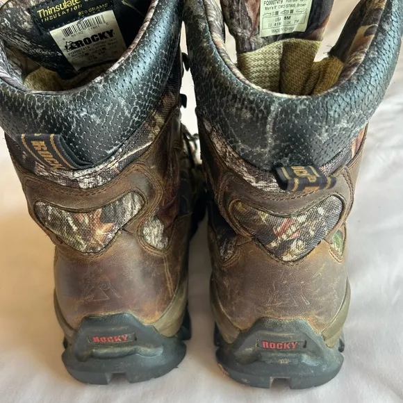 Rocky Camouflage Hunting Boots – Men’s Size 8