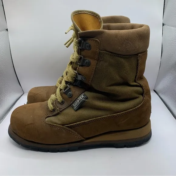 Rocky Gore-Tex Vibram Suede Canvas Leather Trail Work Boots Sz 8M