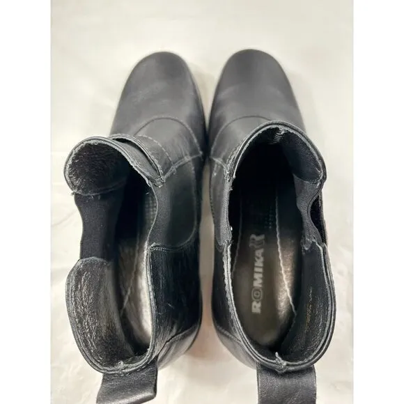 Romika Usa ankle boot Black Leather  Size 7.5