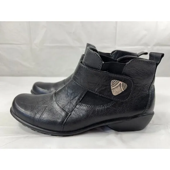 Romika Usa ankle boot Black Leather  Size 7.5