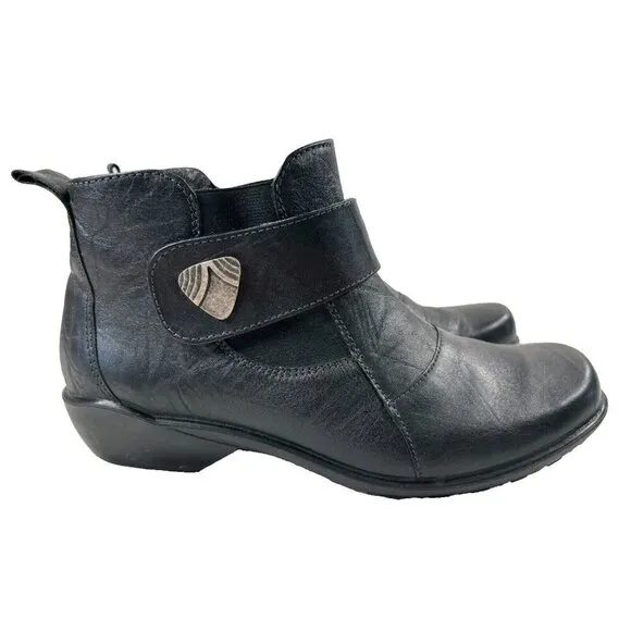 Romika Usa ankle boot Black Leather  Size 7.5