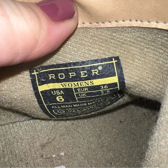 Roper Western Cowboy Ankle Boots Women’s 6 NEW
