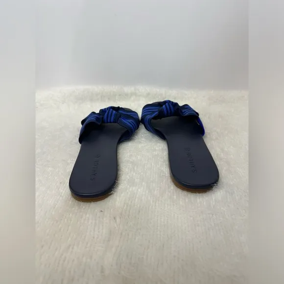 Rothy's Blue Sandals with Elegant Bow Detail 🌴☀️
