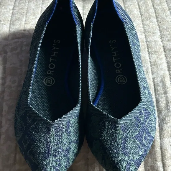 Rothy's Blue Women’s flats.NEW never worn.