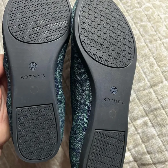 Rothy's Blue Women’s flats.NEW never worn.